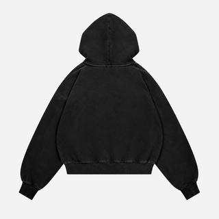 Realm Oversized Boxy Hoodie (Soft Black)