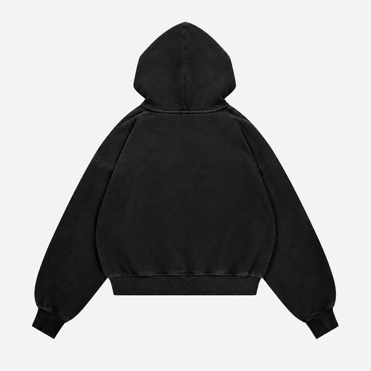 Realm Oversized Boxy Hoodie (Soft Black)