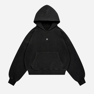 Realm Oversized Boxy Hoodie (Soft Black)
