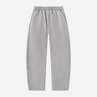 Realm Oversized Barrel Leg Pants (Stone Grey)