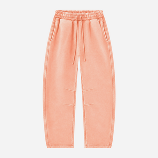 Realm Oversized Barrel Leg Pants (Peach)
