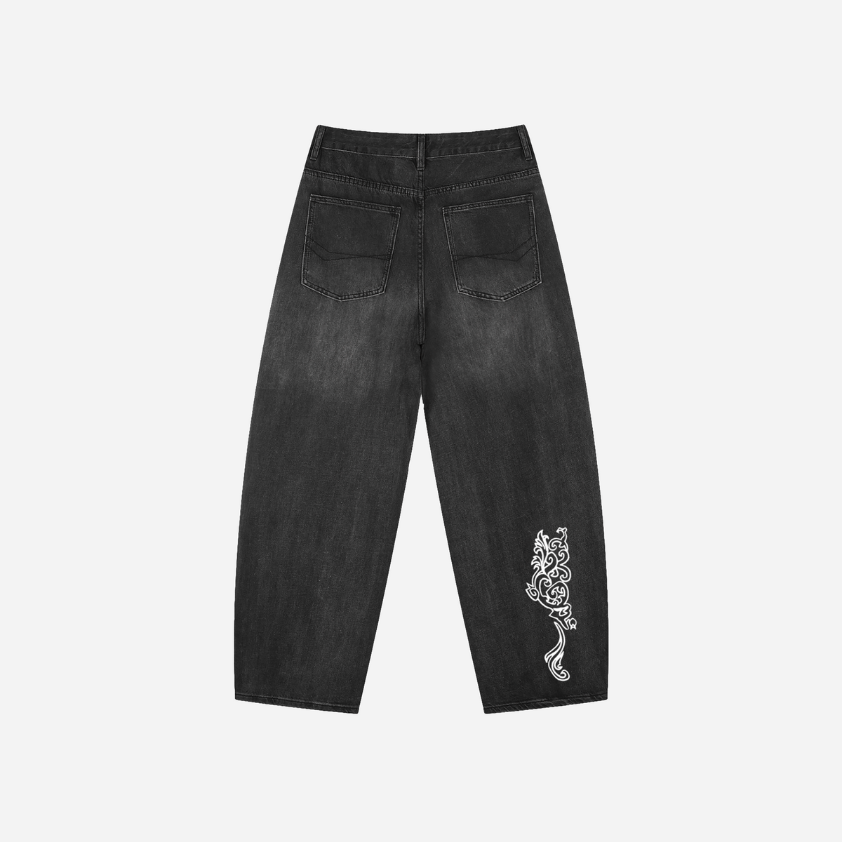 Black Blade Jeans, back view