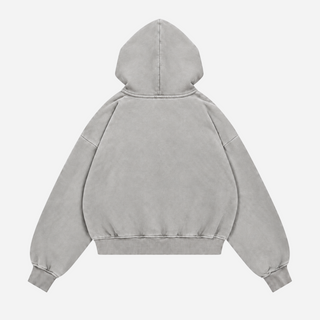 Realm Oversized Boxy Hoodie (Stone Grey)