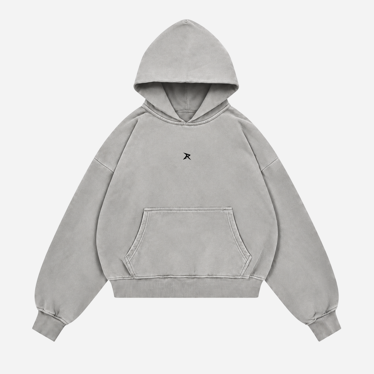 Realm Oversized Boxy Hoodie (Stone Grey)