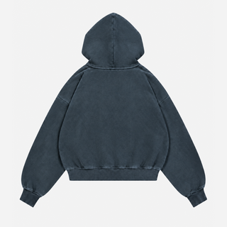 Realm Oversized Boxy Hoodie (Blue charcoal)