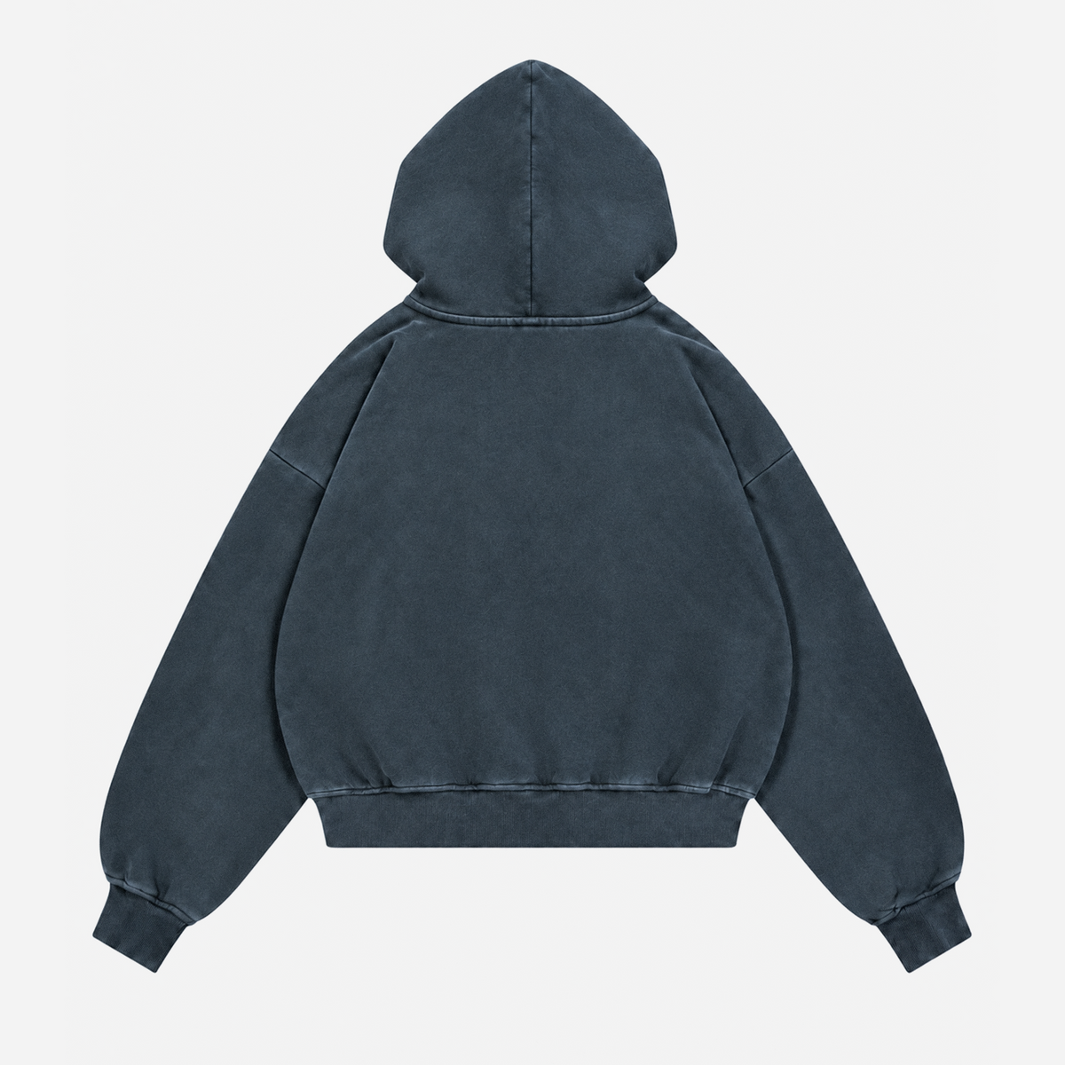 Realm Oversized Boxy Hoodie (Blue charcoal)