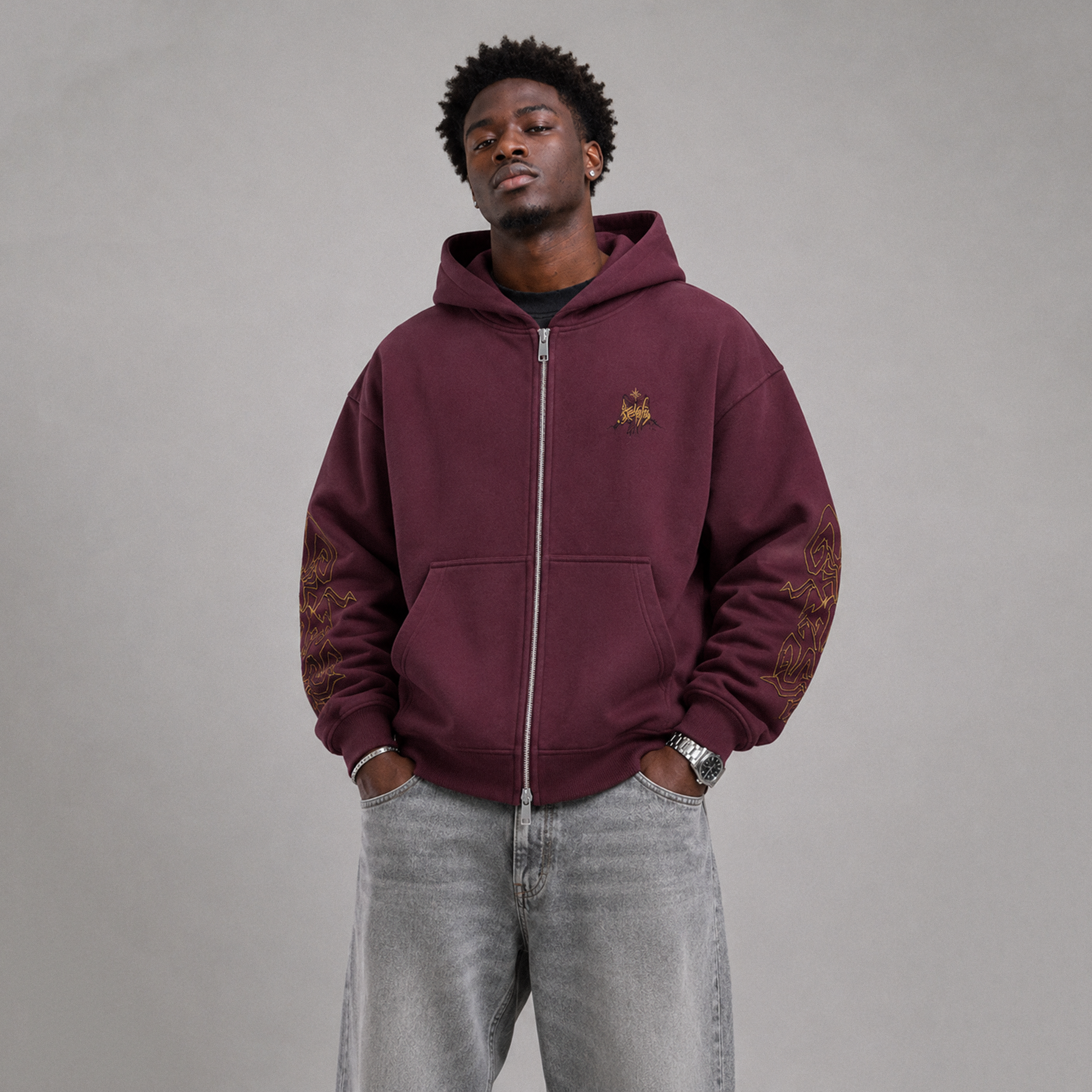 Promised Consort Zip-Up Hoodie, detail view 3